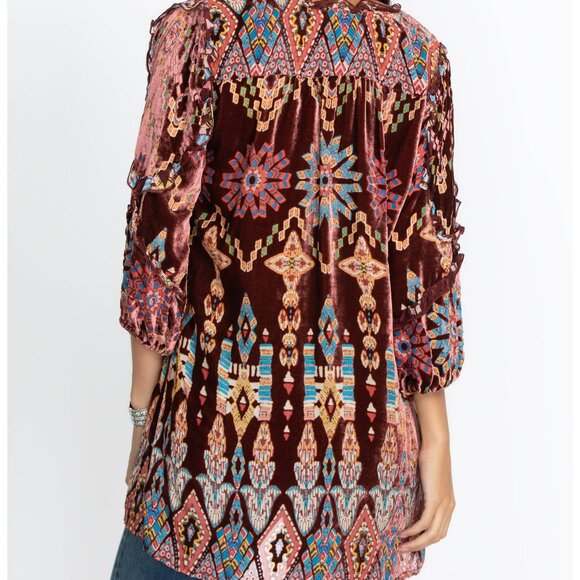 Johnny Was Geo Burnout Mali Tunic XS - Picture 3 of 4